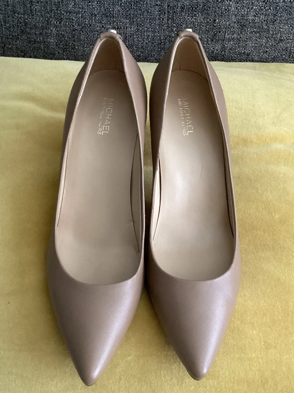 Michael Kors Dorothy Nude Pointed-Toe Pumps